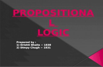 Propositions - Discrete Structures