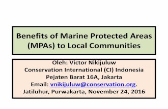 Implementasi Pemanfaatan Kawasan Konservasi Perairan Untuk Masyarakat Lokal