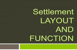 Settlement: Function and Layout
