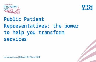 Public patient representatives: the power to help you transform services