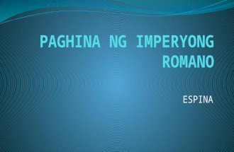 Ang Paghina ng Imperyong Romano