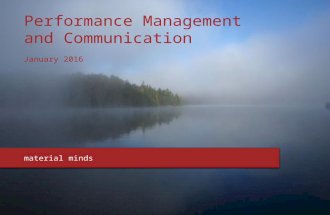 Performance Management and Communication