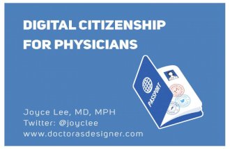 Digital Citizenship for Physicians