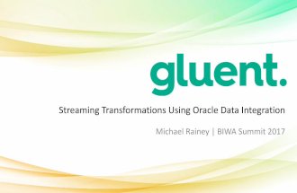 Streaming with Oracle Data Integration