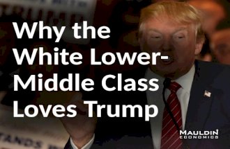 Why the White Lower-Middle Class Loves Trump