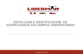 Seguridad/Deteccion y identificacion de sospechosos en campus universitario