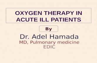 Oxygen therapy in acutely ill patients