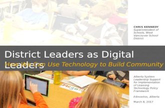 District Leaders as Digital Leaders