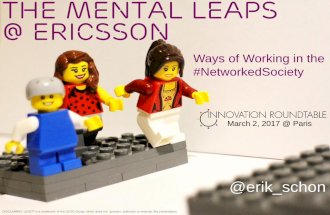 Ways of Working in the #NetworkedSociety - The Mental Leaps @ Ericsson