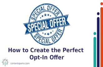 How to Create the Perfect Opt-In Offer