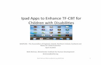Ipad Apps to ENhance TF-CBT for Children with Disabilities
