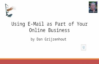 Using E-Mail as Part of Your Online Business