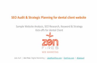 Sample Dental Website SEO Research & Strategic Planning