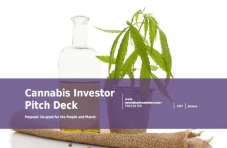 Cannabis Investor Pitch Deck