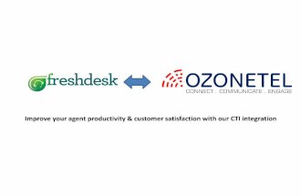 Freshdesk   cti integration - ozonetel