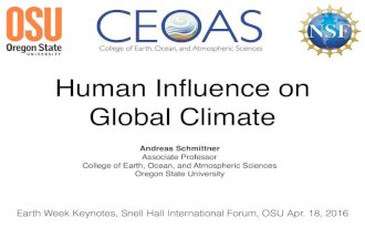 Human Influence on Global Climate
