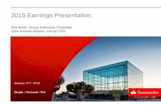 2015 Earnings Presentation