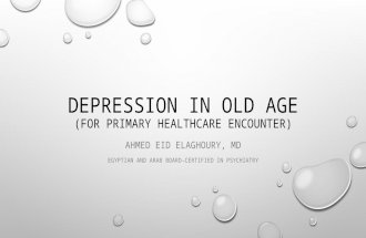 Depression in old age: primary care setting
