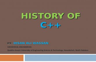 History of c++