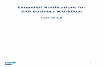 Extended notifications for sap business workflow
