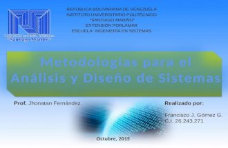 Metodologias para el analisis y diseño de sistemas