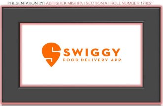 Swiggy - Marketing plan