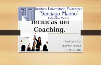 Técnicas del coaching