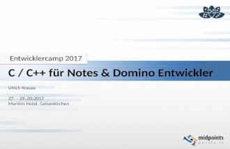 C/ C++ for Notes & Domino Developers