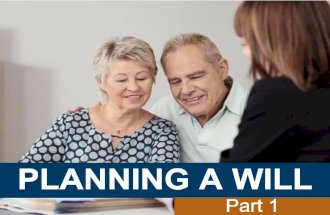 Planning a Will: Part 1
