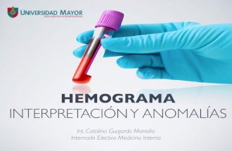 Hemograma interpretación y anomalías