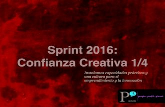 Sprint 2016 Confianza Creativa 1de4