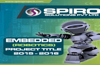 Embedded Robotics Project Titles 2015 - 2016