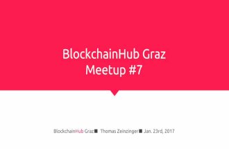 BCHGraz - Meetup #7 - Intro