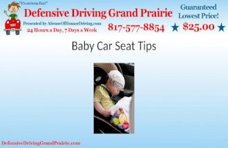 Baby car seat tips