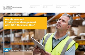 Warehouse and Production Management with SAP Business One®