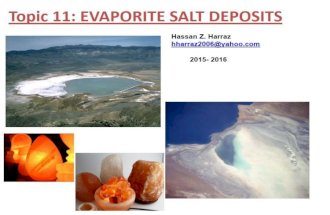 Topic 11 evaporite salt deposits