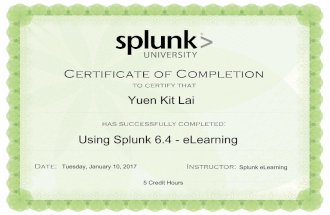 Using splunk 6.4   e learning