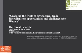 Grasping the fruits of agricultural trade liberalization: opportunities and challenges for women