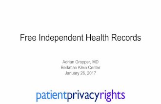Free Independent Health Records - Digital Health @ Harvard