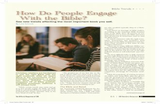 How Do People Engage with the Bible