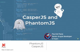 CasperJS and PhantomJS for Automated Testing