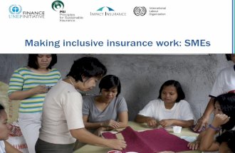 UNEP-PSI webinar series "Making inclusive insurance work" - session 4: SMEs and value chains
