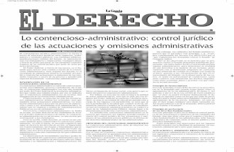 LO CONTENCIOSO ADMINISTRATIVO - GACETA JURÍDICA - EL DERECHO - BOLIVIA - DIARIO LA RAZÓN