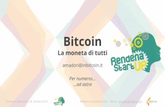 Bitcoin: la moneta di tutti