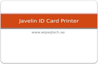 Javelin id card printer wipaqtech