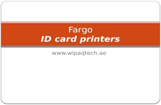 Fargo id card printers wipaqtech