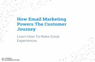 How Email Marketing Powers The Customer Journey