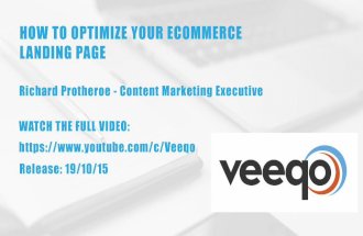 How to Optimize your Ecommerce Landing Page