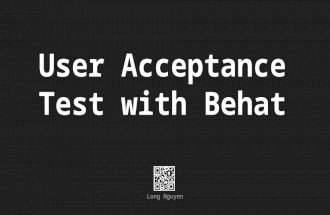 Acceptance test with behat