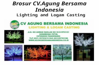 Brosur CV AGUNG BERSAMA INDONESIA